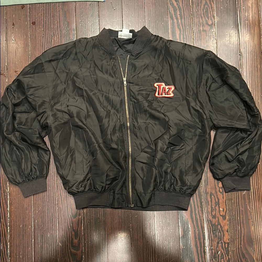 Black Taz 100% silk Jacket 1993